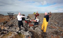 John Sheedy-Sheedy's Restaurant, Birgitta Hedin Curtin-Burren Smokehouse, Jason Horner-Leen Organics and Gerry Sweeney-Burren Seafoods.
Photograph by Yvonne Vaughan