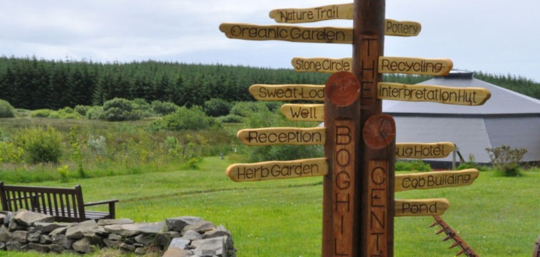 Boghill Centre sign post